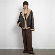 Pleated High Waist Wide Leg Pants – Sculpted Drape Trousers