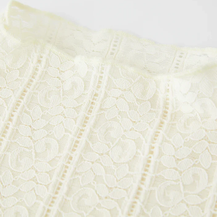 Élise Lace High-Neck Blouse