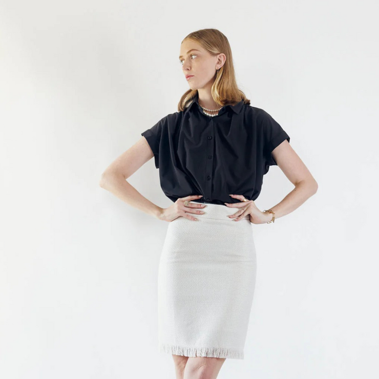 White Tweed Skirt