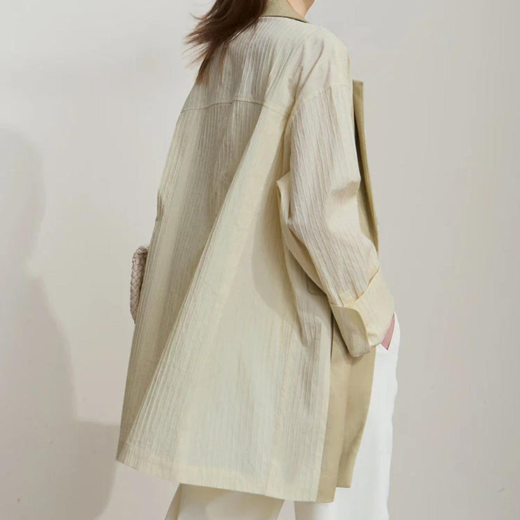 Solene Linen-Blend Textured Blazer