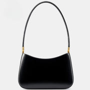 Classic Curve Shoulder Bag – Genuine Leather Elegance