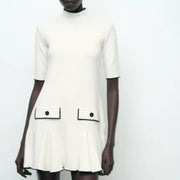 Mod Pocket Flare Mini Dress