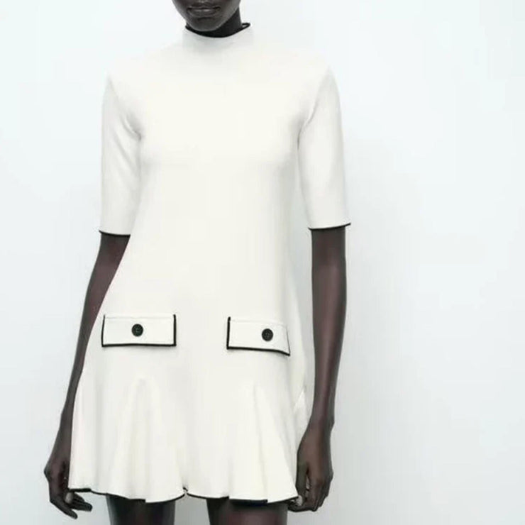 Mod Pocket Flare Mini Dress