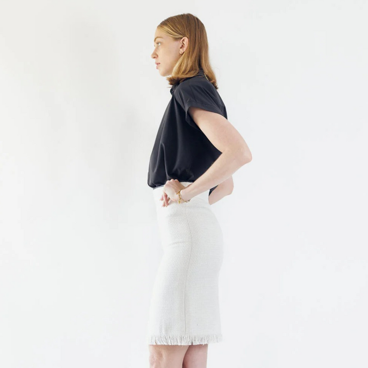 White Tweed Skirt
