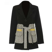 Riviera Tweed-Belted Blazer