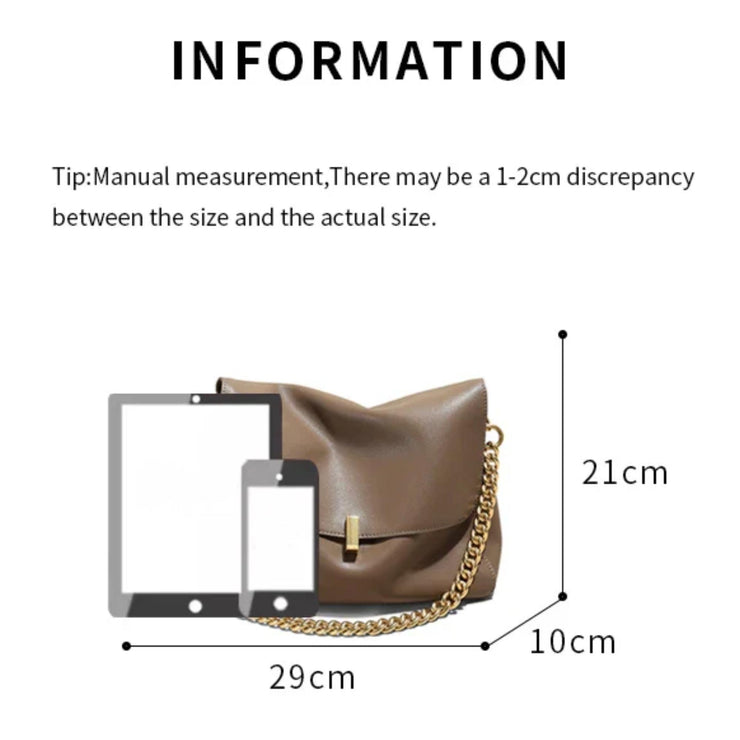 Geneva Luxe Foldover Chain Bag