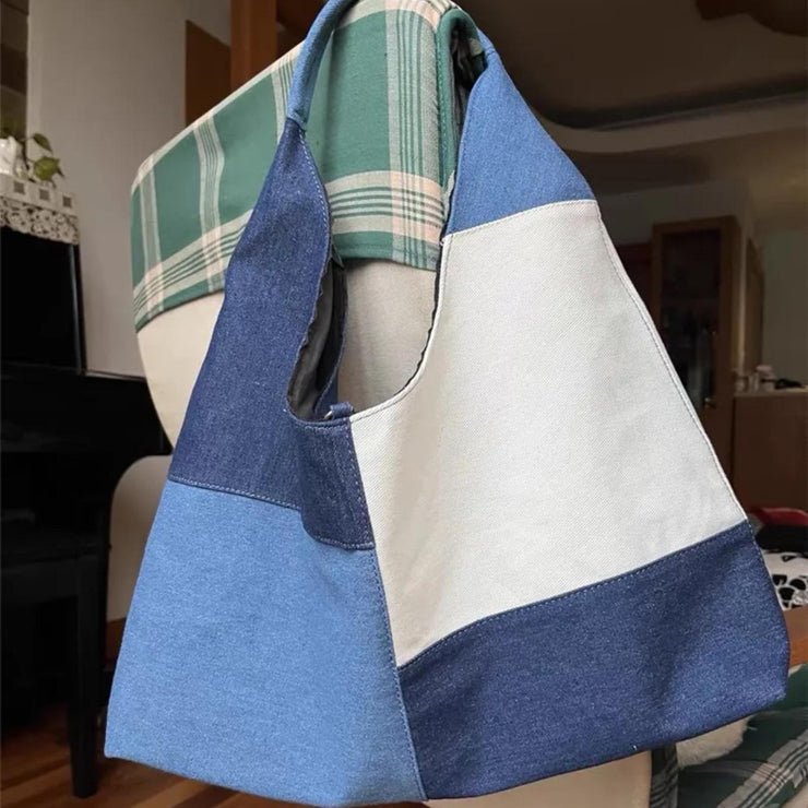 Harbor Patch Denim Hobo Tote