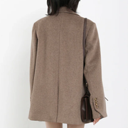 The Astoria Wool Blend Tailored Coat