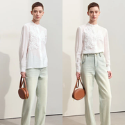 Magnolia Crest Embroidered Ramie Blouse