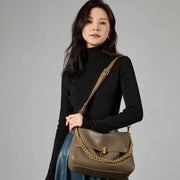 Geneva Luxe Foldover Chain Bag