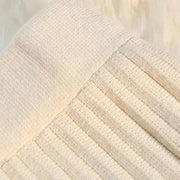 BelleVie Knit Pleated Mini Skirt