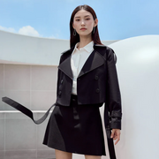 Minimalist Casual Shorts Skirts Women High Waist A-Line Mini Skirt