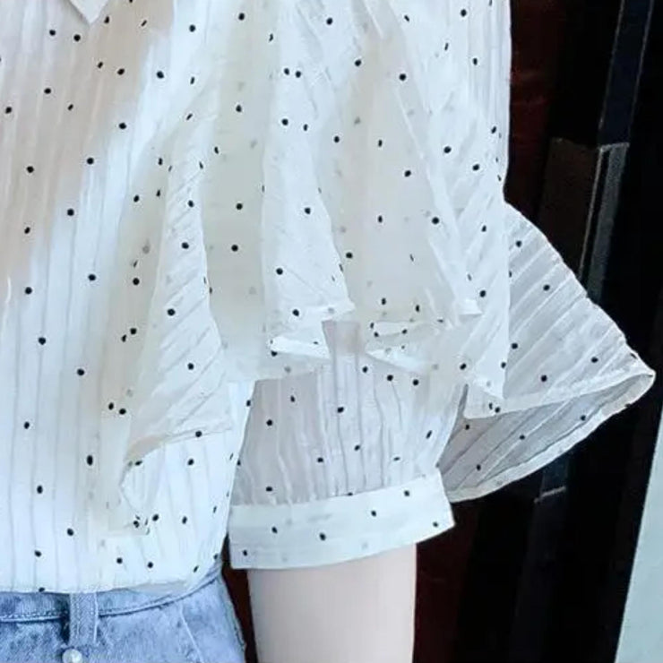 Blush Petal Polka Dot Blouse