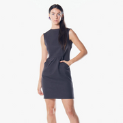 Italian Wool Dress Pleated With Pockets