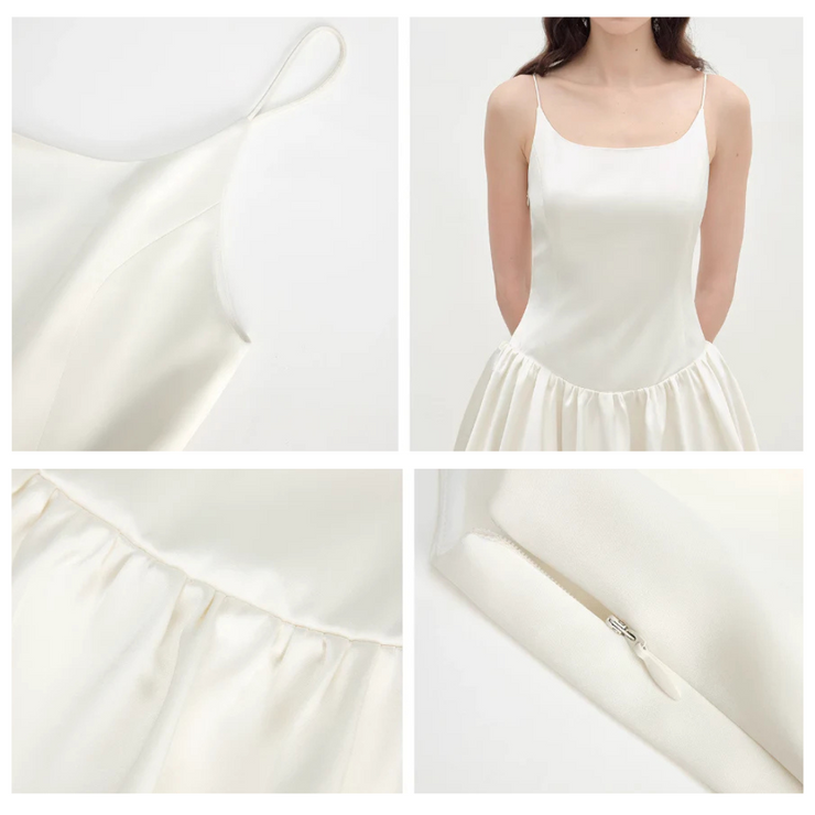 "Ballet" Acetate Satin Luxury Slip Dress