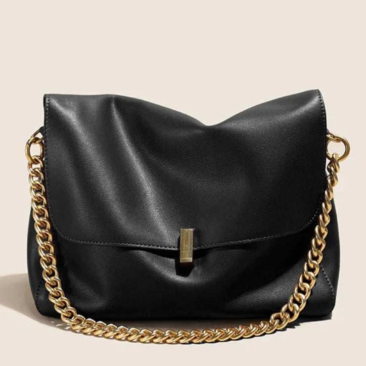 Geneva Luxe Foldover Chain Bag
