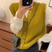 Acorn Button Knit Vest
