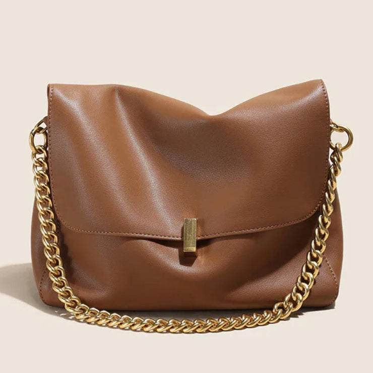 Geneva Luxe Foldover Chain Bag