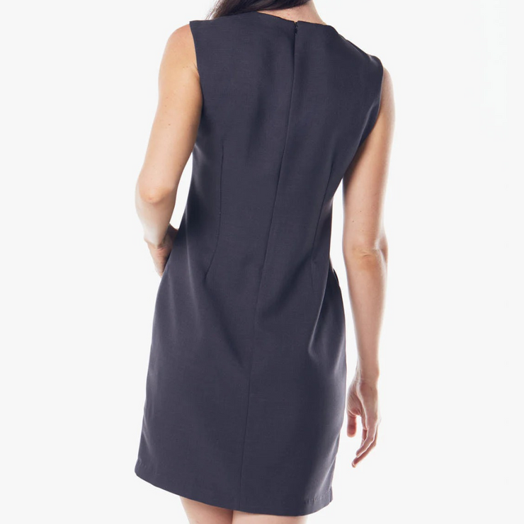 Italian Wool Dress Pleated With Pockets