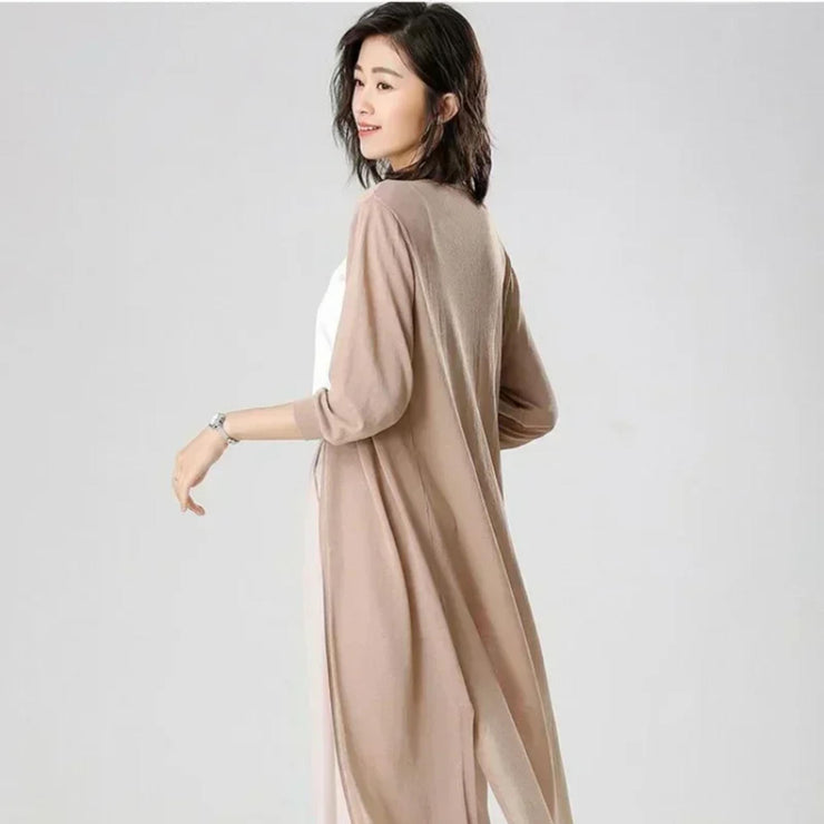 Lightweight Women's Long Cardigan - Summer Style