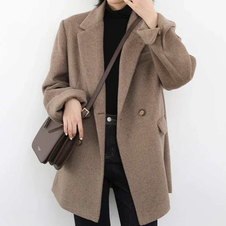 The Astoria Wool Blend Tailored Coat