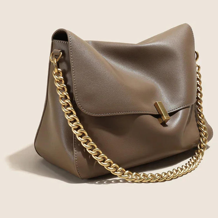 Geneva Luxe Foldover Chain Bag
