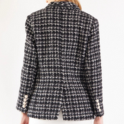 Black & White Tweed Checkers Jacket