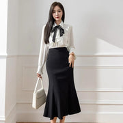 Sophia High-Waist Flare Midi Skirt