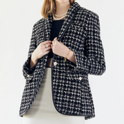 Black & White Tweed Checkers Jacket