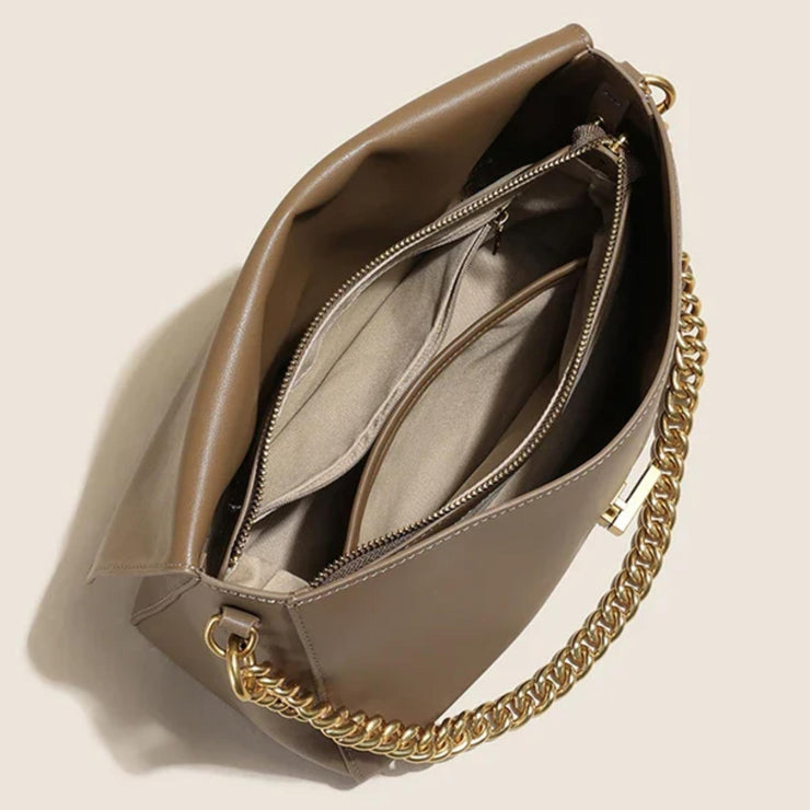 Geneva Luxe Foldover Chain Bag