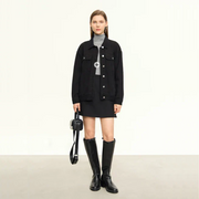 Minimalist Casual Shorts Skirts Women High Waist A-Line Mini Skirt