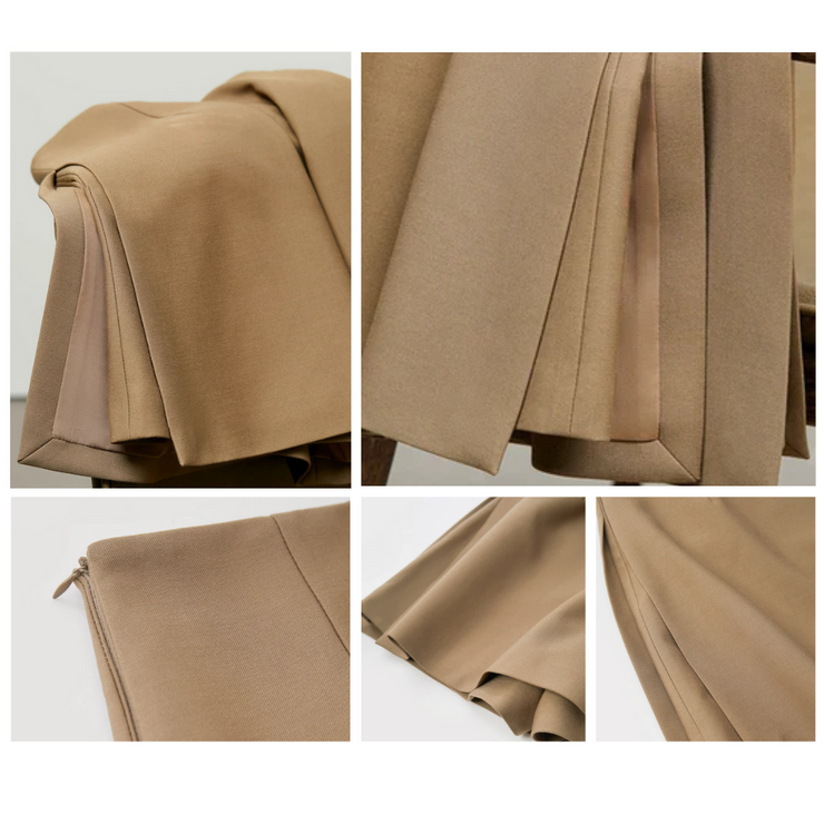 Minimalist Casual Shorts Skirts Women High Waist A-Line Mini Skirt