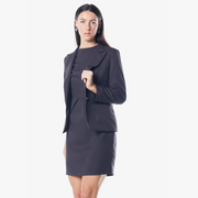 Italian Wool Dress Pleated With Pockets