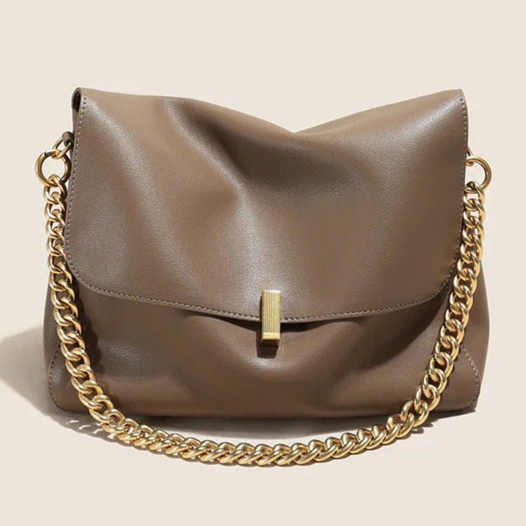 Geneva Luxe Foldover Chain Bag