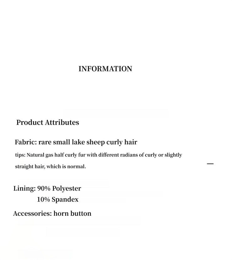 "Roman Theater" Sheepskin Fur One-Piece Long Straight Fur Coat