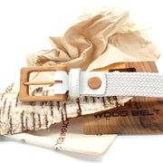 Luxury Women's Braided Cotton Wood Belt Yellowstone Brave 314