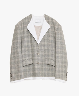 Cambridge Contrast Collar Wool Blazer
