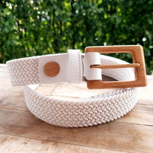 Luxury Women's Braided Cotton Wood Belt Yellowstone Brave 314