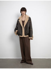 Pleated High Waist Wide Leg Pants – Sculpted Drape Trousers