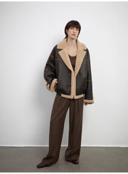 Pleated High Waist Wide Leg Pants – Sculpted Drape Trousers