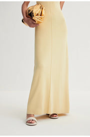 "Island Letters" Baslan Merino Wool Extra Long Sleeveless Knit Dress