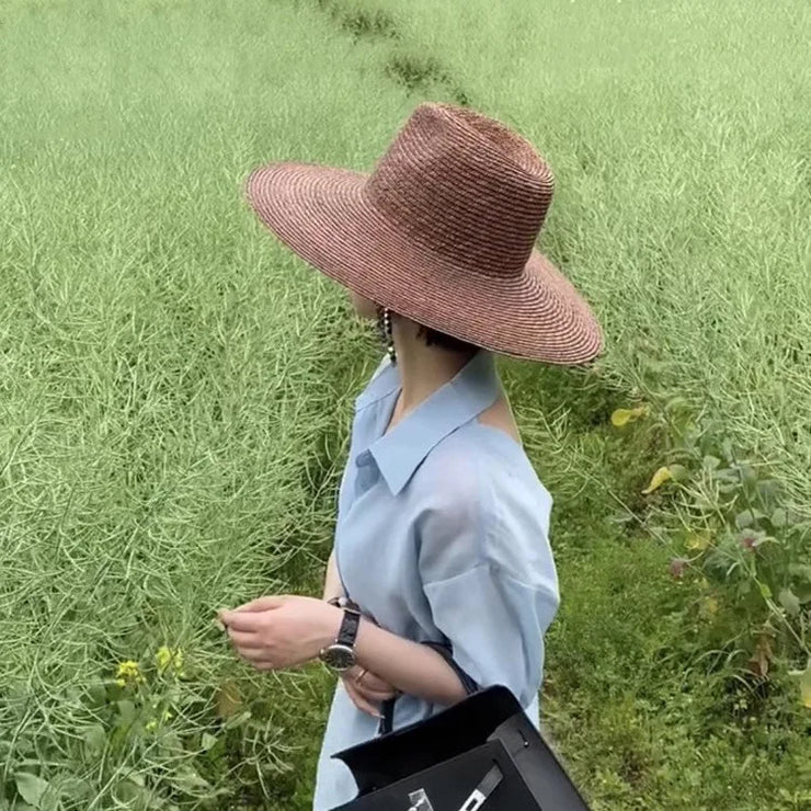 Stylish Large Brim UV Protection Panama Hat