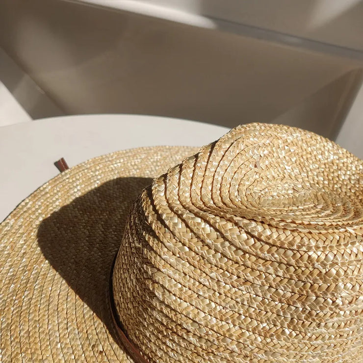 Fashionable Straw Wide Brim Sun Hat for Women