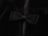 Velvet Noir Bow-Back Mini Dress