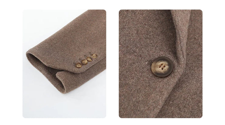 The Astoria Wool Blend Tailored Coat