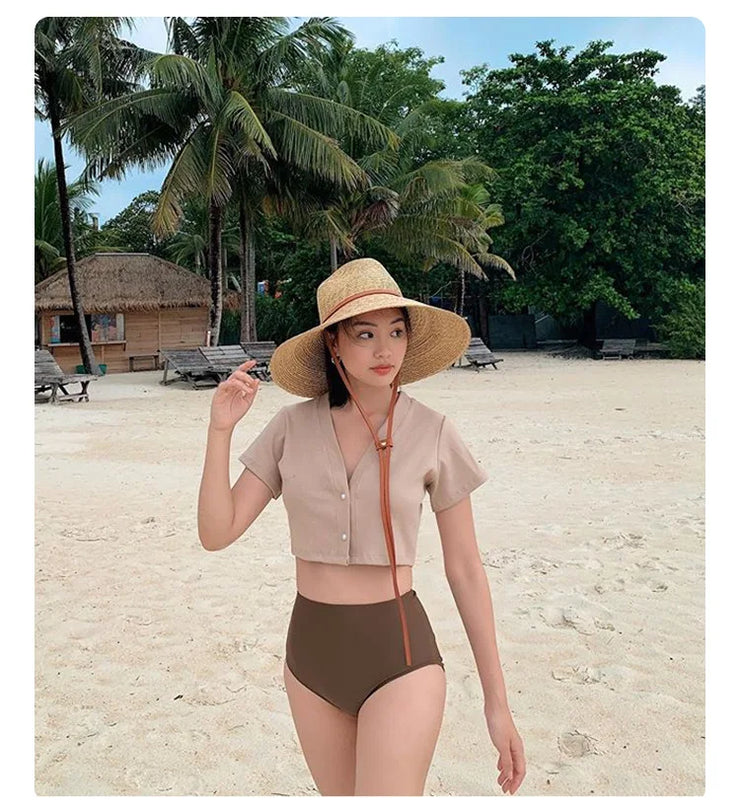 Fashionable Straw Wide Brim Sun Hat for Women