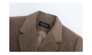 The Astoria Wool Blend Tailored Coat