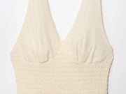 Summer Muse Ruffled Halter Mini Dress