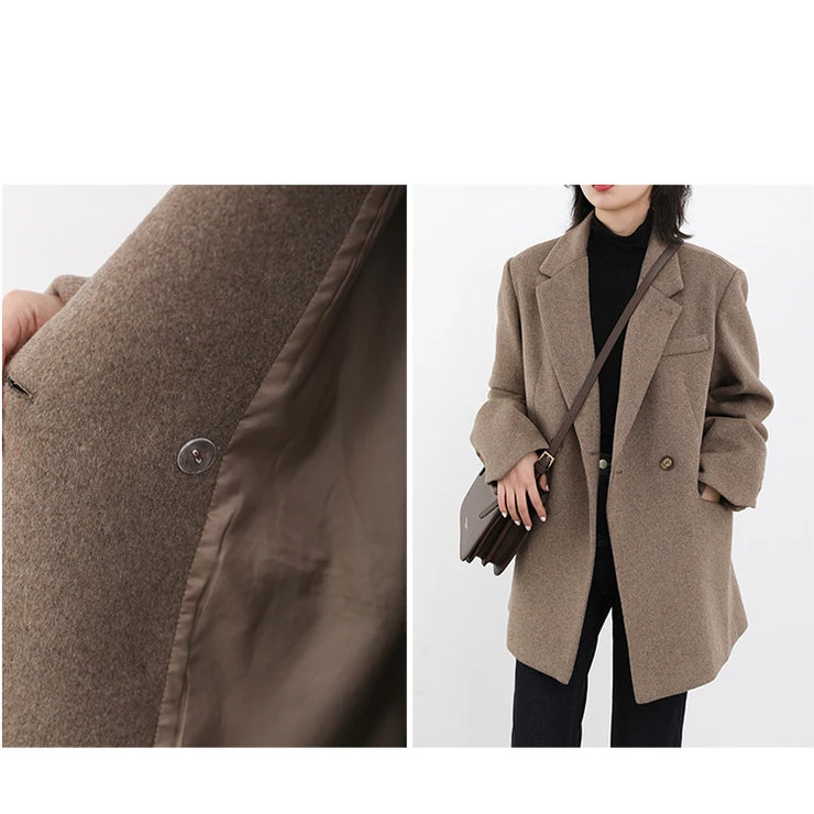 The Astoria Wool Blend Tailored Coat