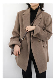 The Astoria Wool Blend Tailored Coat
